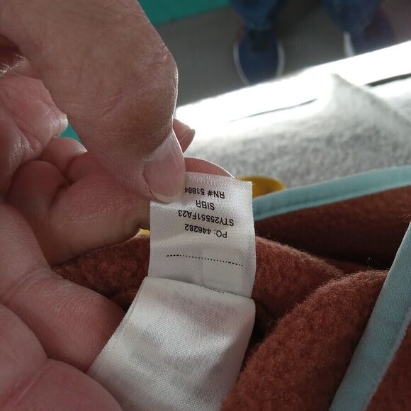 Patagonia Jacket Mens XXL Sisu Brown Mustard Color Block Fleece Snap T Synchilla - Picture 6 of 10